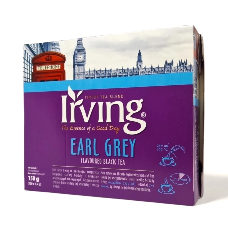 IRVING Earl Grey Herbata czarna aromatyzowana 100 torebek